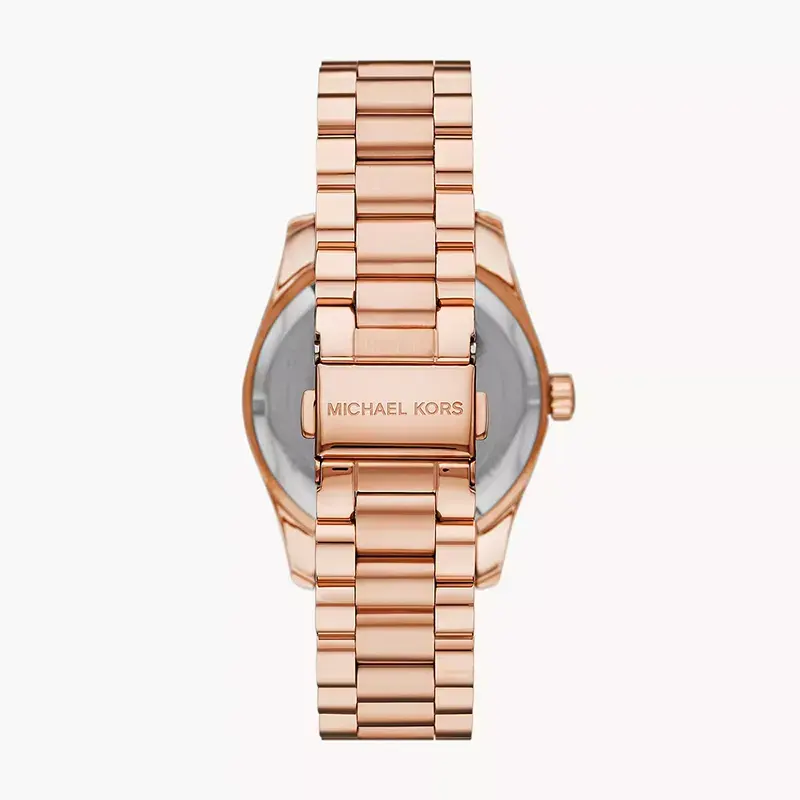 Michael Kors Lexington Pink Dial Quartz Ladies Watch- MK7444